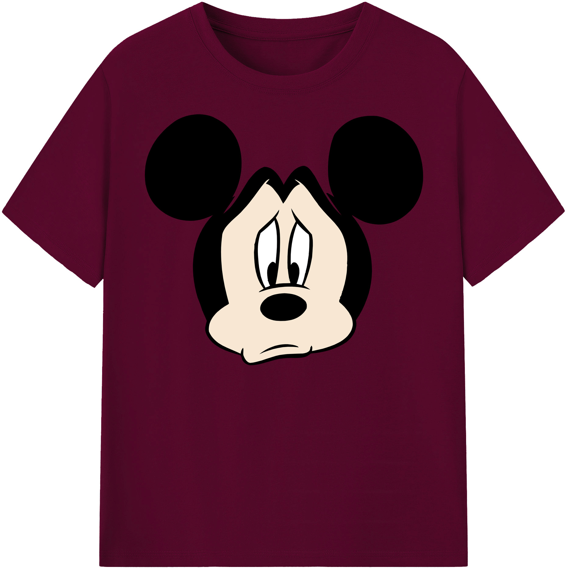 （画像用） ミッキーマウス Mickey Mouse レディースカジュアルプリントTシャツ（綿100％）